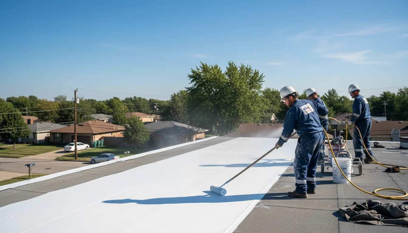 Commercial roof coating in Genoa, WV near me